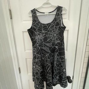 Spiderweb Sleeveless Dress Halloween